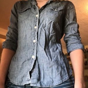 AE Faded Denim Button Up